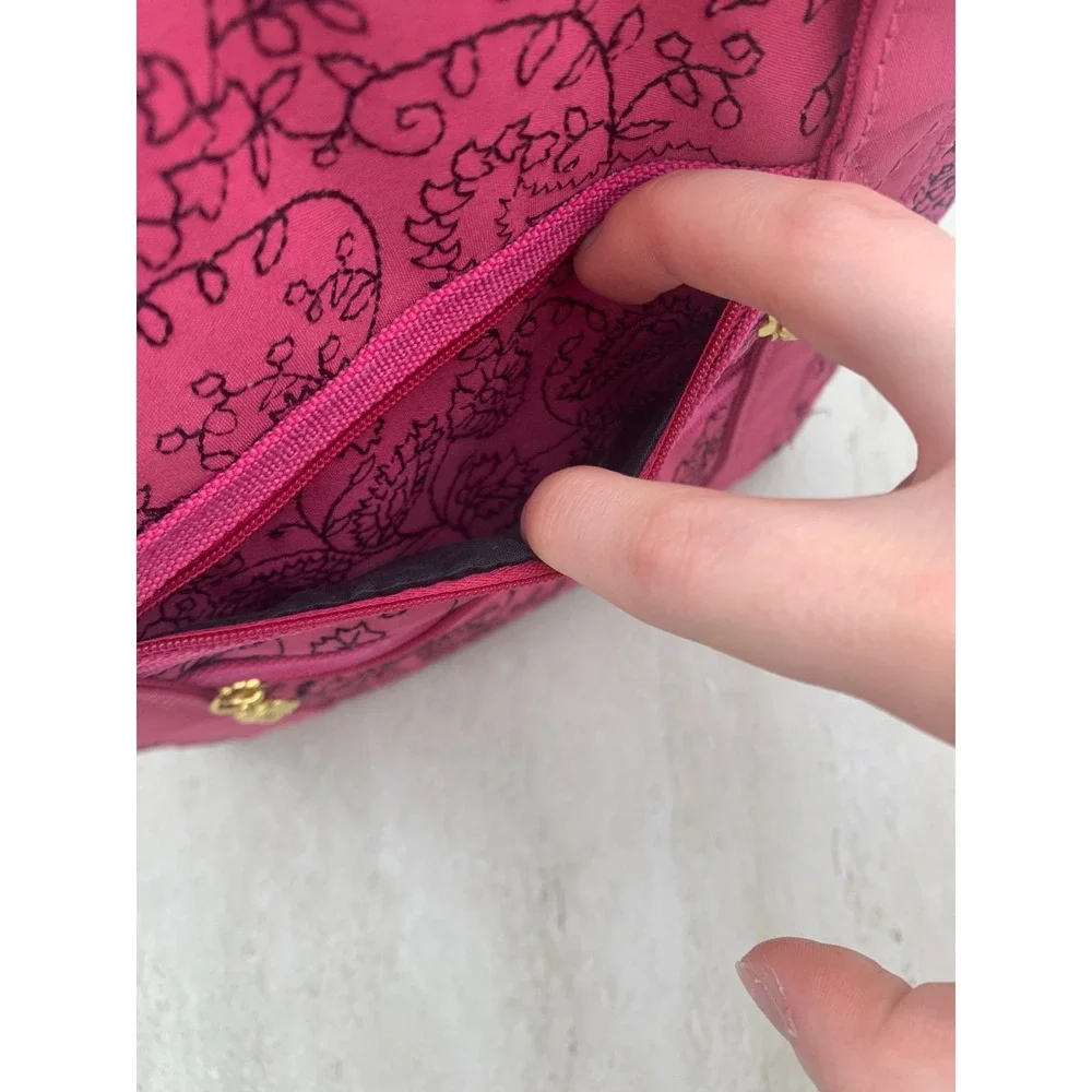 Flip'n Dazzle Ultimate Jewelry Organizer Bag Pink Paisley Travel Case Storage
